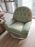 驍諾頭等太空沙發(fā)艙懶人電動(dòng)功能沙發(fā)可躺可睡單人沙發(fā)椅客廳搖搖躺椅 淺綠色【貓抓皮】 手動(dòng)坐躺+搖轉+手機支架 曬單實(shí)拍圖