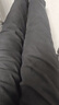 羅蒙休閑褲男士秋冬新款商務(wù)修身小腳褲純色彈力百搭時(shí)尚加絨加厚長(cháng)褲 833黑色 30 曬單實(shí)拍圖