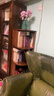 源氏木語(yǔ)實(shí)木轉角書(shū)架墻角置物架書(shū)柜多層收納架落地三角柜胡桃色1.4米 曬單實(shí)拍圖