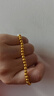萃華足金999珍珠黃金手鏈簡(jiǎn)約百搭女手串送女朋友老婆生日禮物 珍珠黃金手鏈金重約7g 曬單實(shí)拍圖