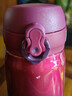 膳魔師（THERMOS）通用膳魔師保溫杯配件JNL500/501/502/352杯蓋兒童水杯壺彈跳蓋子 玫紅色 曬單實(shí)拍圖