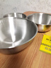 食品不銹鋼盆洗菜和面打蛋家用廚房涼拌沙拉料理盆直邊盆碗豬油盆 17-19-22三件套 曬單實(shí)拍圖