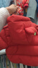 巴拉巴拉童裝兒童羽絨服寶寶男女童2025冬裝新款嬰兒外套保暖上衣泡芙羽絨 紅色小南瓜61003-白鴨絨 100 （充絨量81g 適合2-3歲） 曬單實(shí)拍圖
