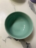蘇氏陶瓷青瓷釉陶瓷碗花開(kāi)富貴米飯碗湯碗6件套裝餐具 曬單實(shí)拍圖