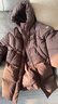 坦博爾羽絨服男女童長(cháng)款連帽泡芙秋冬保暖外套25年新款5530813D 咖色160 曬單實(shí)拍圖
