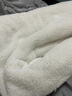 南極人（Nanjiren）牛奶絨被子秋冬雙人棉被子200x230cm冬季被子冬被8-10斤毛毯蓋被 簡(jiǎn)約灰【雙面暖絨 3秒速熱】 200x230cm約8斤【加厚雙人冬被】 曬單實(shí)拍圖