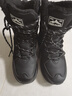 雪中飛雪地靴男女款2025年冬季保暖加絨戶(hù)外抗寒棉鞋子 烏漆嘛黑 42 曬單實(shí)拍圖