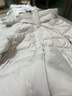LILY2025冬新款女裝簡(jiǎn)約撞色連帽90鴨絨收腰羽絨服外套短款小個(gè)子 503灰白 L 曬單實(shí)拍圖