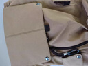 CavlslKcat帆布背包男士雙肩包商務(wù)休閑筆記本電腦包大容量旅行包大學(xué)生書(shū)包 卡其色升級款（可放15寸電腦） 30*17*44cm 曬單實(shí)拍圖