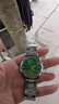 男士時(shí)尚商務(wù)手表三針數字刻度表盤(pán)潮流鋼帶青少年腕表石英表 綠色【手表+送調表器】 曬單實(shí)拍圖