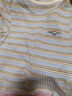 百圖betu女裝2025夏季新款T恤清新條紋字母繡花棉感短袖上衣女2505T07 彩條紋 S 曬單實(shí)拍圖