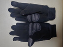 勛貍粑騎行手套男冬季加絨保暖防風(fēng)觸屏電動(dòng)車(chē)送外賣(mài)戶(hù)外半指漏指翻蓋 黑色【翻二指保暖手套】 曬單實(shí)拍圖