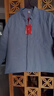 皮爾卡丹（pierre cardin）撿漏特價(jià)中式盤(pán)扣輕薄棉衣女棉麻刺繡茶服上衣夾棉加厚防寒外套 藍色 2XL【建議135-155斤】 曬單實(shí)拍圖