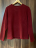 愛(ài)特愛(ài)（EITIE）舒適圓領(lǐng)顯瘦針織衫2026春季新款百搭紅色毛衣上衣女裝A2613117V 龐貝紅61 M (160) 曬單實(shí)拍圖