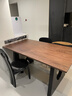 淮漫長(cháng)桌客廳北美黑胡桃木鐵藝餐桌長(cháng)方形去客廳化長(cháng)方形工作臺實(shí)木大 北美白蠟木4.5cm 260x80x75cm 曬單實(shí)拍圖