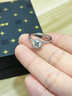 中宋珠寶莫桑鉆戒指可調節鋯石六爪指環(huán)S925銀首飾生日禮物送女朋友 莫桑鉆戒指【禮盒禮袋】 曬單實(shí)拍圖