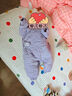 巴厘小豬新生兒嬰兒衣服冬季夾棉加厚保暖連體衣初生兒棉衣秋冬寶寶棉襖 藜麥色 59cm 曬單實(shí)拍圖