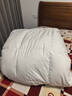LOVO羅萊A類(lèi) 95%昆侖白鵝絨羽絨被 冬被 1000g填充200*230cm 白色 曬單實(shí)拍圖