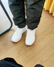 JASONWOOD男鞋冬季2025新款百搭軟底運動(dòng)小白鞋男士韓版波鞋加絨厚底休閑鞋 白色 【加絨】 42 曬單實(shí)拍圖