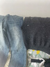 ELLE法式時(shí)髦釘鉆牛仔褲女2025秋季新款新年高腰顯瘦設計感休閑直筒褲 牛仔藍 S 曬單實(shí)拍圖