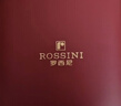 羅西尼（ROSSINI）手表女款 女表情人節禮物送女友日歷石英表白盤(pán)紅皮帶516734 曬單實(shí)拍圖