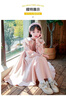 G.duck女童連衣裙春秋季兒童裙子2025新款大童學(xué)院風(fēng)洋氣甜美春季公主裙 淺粉（春秋款） 碼53-62斤 140 曬單實(shí)拍圖