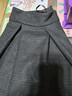 晚白【斷碼清倉】冬款時(shí)尚半裙大擺純色加厚毛呢半身裙【不含腰帶】 深灰色 XL 曬單實(shí)拍圖