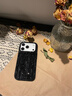 素洛適用蘋(píng)果17promax手機殼秋冬滿(mǎn)天星閃鉆絲絨iPhone16pro創(chuàng  )意簡(jiǎn)約輕奢15高顏值時(shí)尚女14大孔保護套 黑色-滿(mǎn)天星閃鉆絨布 iPhone 17 Pro 曬單實(shí)拍圖