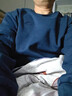 安踏運動(dòng)衛衣男秋冬季款寬松舒適加絨套頭衫男士跑步長(cháng)袖t恤健身外套 【加絨款】8703-7純藏青【90%用戶(hù)選擇】 2XL (185) 適合160-180斤 曬單實(shí)拍圖
