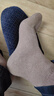 恒源祥男士襪子男冬季100%純棉加絨加厚棉襪保暖中筒襪全棉男毛圈襪6雙 2牛仔藍+2咖啡+2卡其 6雙 均碼 【加厚毛圈】 曬單實(shí)拍圖