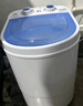 長(cháng)虹迷你洗衣機小型半全自動(dòng)內衣內褲家用單桶洗衣機洗脫一體母嬰兒童學(xué)生宿舍出租房公寓洗襪子神器 白色4.5KG+藍光除菌+瀝水籃 曬單實(shí)拍圖