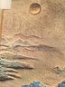 喜進(jìn)門(mén)千里江山圖客廳沙發(fā)背景墻裝飾畫(huà)立體浮雕肌理感中式玄關(guān)茶室掛畫(huà) A款-千里江山 50*70cm 無(wú)框藝術(shù)畫(huà)（松木內框） 藝術(shù)肌理砂巖畫(huà)【高質(zhì)感+顆粒磨砂效果】 曬單實(shí)拍圖