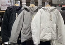 MUJI 女式 不易沾水 羽絨夾克 羽絨服女款 女裝25年冬季外套 BD11BA5A 淺灰棕色 S (155/80A) 曬單實(shí)拍圖