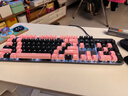 羅技（Logitech）K845機械鍵盤(pán) 有線(xiàn)鍵盤(pán) 辦公電腦打字鍵盤(pán)  電競游戲發(fā)光全尺寸個(gè)性化定制鍵帽 K845茶軸+櫻花粉透光鍵帽 曬單實(shí)拍圖