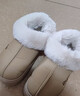 樸西棉拖鞋女士冬季包跟室內家居保暖厚底月子棉鞋女款外穿秋冬季 米白 均碼 (245mm) 適合37-38 曬單實(shí)拍圖