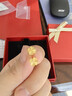 周六福幸運四葉草足金999黃金耳釘女生日禮物計價(jià)A0912975 一對 約0.91g 曬單實(shí)拍圖