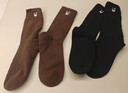 貓人女士襪子女冬季【純棉毛圈襪】加絨加厚保暖防寒吸汗中筒襪5雙 曬單實(shí)拍圖