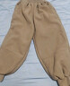 小豬班納（PEPCO）兒童秋冬加絨褲子男女童保暖外穿褲2025新款男童寬松韓版休閑系帶 燈芯絨褲子卡其 【內里加絨】 120 cm【建議身高105-115】 曬單實(shí)拍圖