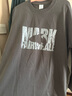 馬克華菲（MARK FAIRWHALE）長(cháng)袖t恤男士冬季潮牌純棉打底衫休閑印花上衣服男裝 灰色 2XL 曬單實(shí)拍圖