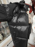 與狼共舞【超重磅高充絨】黑金連帽羽絨服男可拆卸2025冬季保暖外套7056 黑色001 2XL (185) 含絨量:286G 曬單實(shí)拍圖