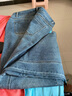 黛姿茹軟牛仔褲女春季2026新款今年流行女士高腰闊腿褲九分窄版直筒褲 藍色/長(cháng)褲 3XL (31) 【推薦135-145斤】 曬單實(shí)拍圖