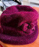 紅蜻蜓中老年人媽媽帽子女冬季新款保暖老人奶奶秋冬天老太太針織毛線(xiàn)帽 兔毛混紡 加絨加厚-棗紅色【帽子】 均碼【彈性調節】 曬單實(shí)拍圖