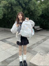 viney新款書(shū)包初中高中大學(xué)生雙肩包女大容量時(shí)尚小學(xué)1-6年級背包 米白色+可愛(ài)掛件 高顏值戶(hù)外出游簡(jiǎn)約通勤旅游背包 曬單實(shí)拍圖