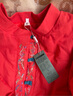 啄木鳥(niǎo)中國風(fēng)棉麻繡花棉服女2026復古盤(pán)扣立領(lǐng)對襟棉衣中式厚外套棉衣女 橘紅 L 建議105-120斤 曬單實(shí)拍圖