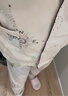 嫚熙（EMXEE）孕婦睡衣產(chǎn)后哺乳春秋季款月子服棉質(zhì)家居服套裝 環(huán)球旅行-純棉兩件套(帶哺乳口)  M【適合90-115斤】 曬單實(shí)拍圖