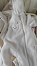 戴維貝拉（DAVE＆BELLA）嬰兒連體衣女寶寶滿(mǎn)月服保暖冬裝爬服新生兒外出服 曬單實(shí)拍圖