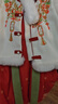 安妮優(yōu)兒（Anneyol）漢服女童古裝兒童馬面裙喜慶過(guò)年衣服冬季女寶寶拜年服 紅色 140 曬單實(shí)拍圖
