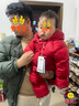 迷你巴拉巴拉[三防]寶寶嬰兒羽絨連體衣包手包腳保暖三防護肚抗寒加厚新款 曬單實(shí)拍圖