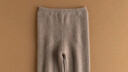 帕什羊絨保暖褲女100山羊絨秋冬高腰內穿修身針織打底褲 JF-375 摩卡色 均碼 曬單實(shí)拍圖