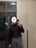 花花公子（PLAYBOY）黑色襯衫男款高端品牌商務(wù)加絨保暖西裝內搭長(cháng)袖襯衣男士加厚 紳士黑 常規 L （125-140斤） 曬單實(shí)拍圖